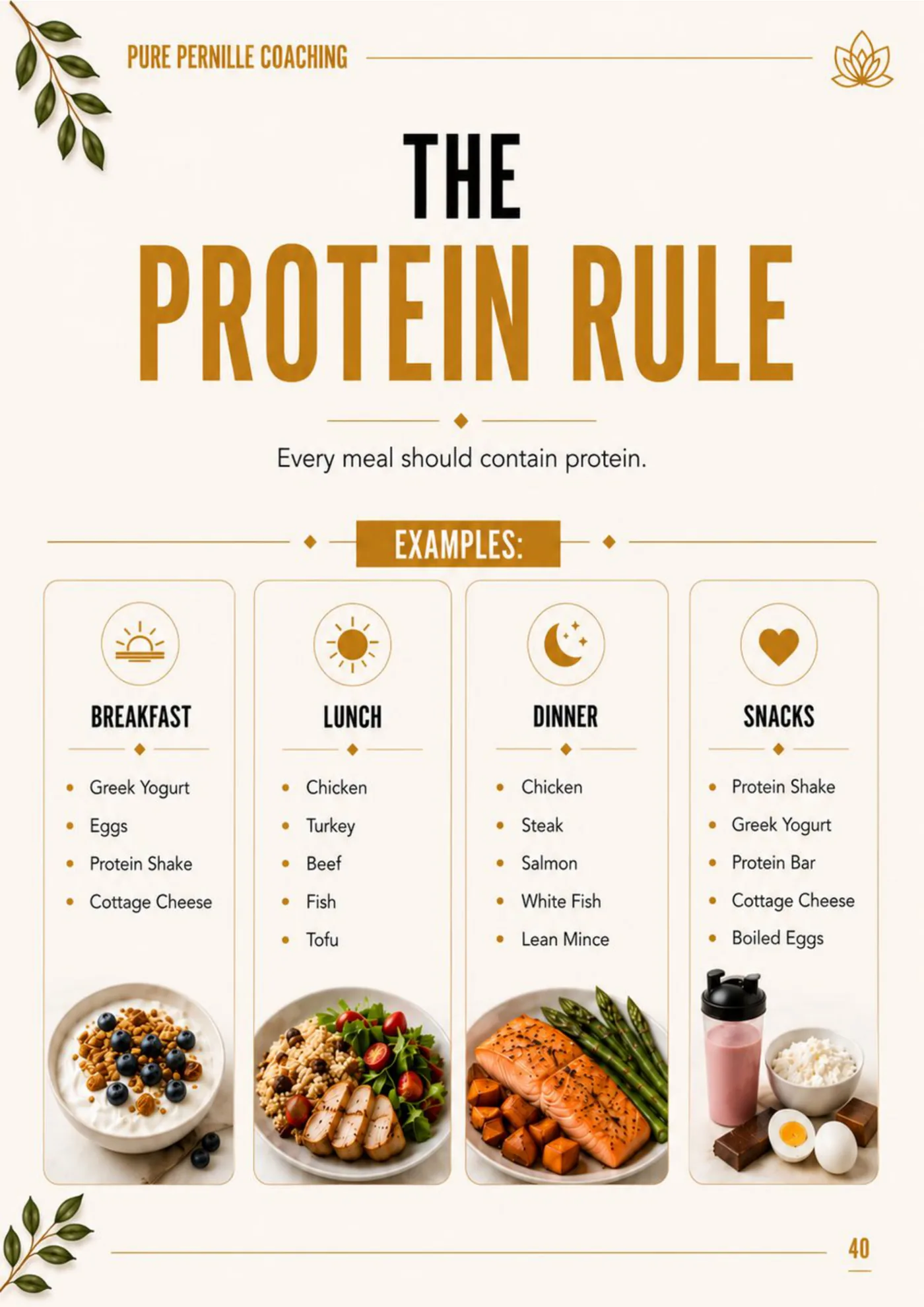 Fitness & Nutrition Handbook — The protein rule